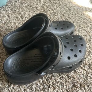 Black high top Crocs Clogs
